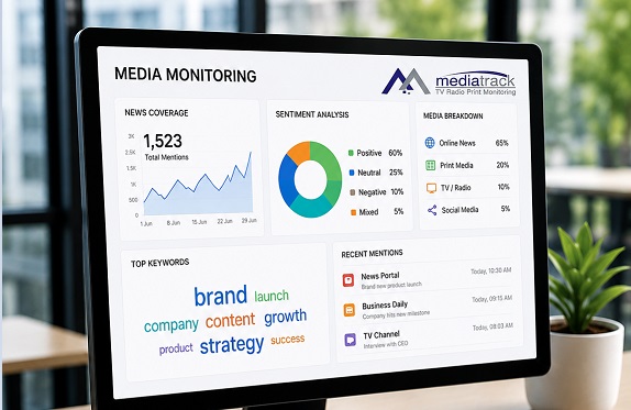 Media monitoring dashboard